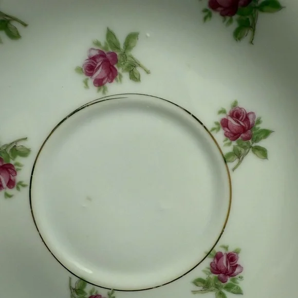 Vintage Spring Rose Teacup + Saucer • 6 pieces - Picture 8 of 11